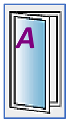 Single Door configuration A, reproduced from the JMD Windows bi-fold configuration sheet